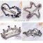 Stylish Women Heart Butterfly Rhinestone Simple Pinch Cock Hair Clip