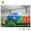 Fun PVC material Inflatable train obstacle castle for kids