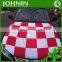 sublimation printed custom design car hood cover flag