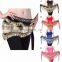 Bestdance Adult Belly Dance Hip Skirt Scarf Wrap Gem Waist Belt With Layers Golden Coins