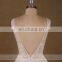 Luxury wedding gown sexy open back lace beaded wedding dress 2017