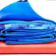 double color blue orange fire resistance durable popular PE tarpaulin in coated fabric