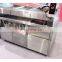 1.5 Meter Center Island Working Table Milk Tea Shop Stainless Steel Station Operating Table Hamburg Shop