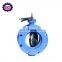 OEM DN50 Water oil gas Double flange butterfly valve