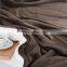 Cheap Brown 100% Superfine Fiber Fleece Sherpa Blanket For Sale
