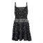 Sexy Factory Wholesale Low Price Spaghetti Strap Small Floral Summer INS Hot Style V-neck Women's Beach Print Skirt Loose Dress