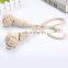 HQPT001 Manufacturer wholesale Dog Cotton Hemp Rope Knot Toys Molar Pet Toys