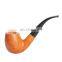 Briar Tobacco Pipe 9MM Activated Carbon Filter Briar Wooden Classic Curved High-end Pipe