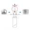 Balustrade handrail Solid Support Bar Stainless Steel Male to Femail Tube Connector