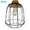 Retro Iron Suspension Cage Loft Pendant Lighting