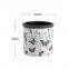 Wholesale garden clay plant planters butterfly relief design white ceramic cheap flower pots for home decor