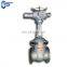 PN16 Stainless Steel Disc WCB Electric Cuniform Gate Valves With Electric Actor Platform