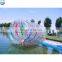 Transparent double layers inflatable water roller for sale