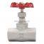 Bundor Stainless Steel Thread connection end hand wheel globe valve