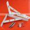 White Heavy Duty Wall Shelf Bracket With Powder Coated For Dubai Market