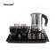 hotel hospitality electric kettle melamine serving tray set