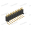 Dnenlink 2.00mm pitch Single Row H4.0mm Right Angle DIP type PogoPin Male Header With Peg