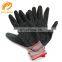 Wholesale promotional protection customized polyester shell latex foam palm coating working gloves