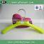 HA7007 best quality cheap jacket hanger antislip colored plastic hanger                        
                                                                                Supplier's Choice