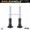 Flameless LED taper candle with flickering flame in candles with remote and with USA and EU patent