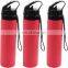 Best Quality Eco-friendly Sport and Gym Silicone Foldable Water Bottle
