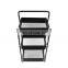 Amazon hot sales Folded kitchen storage luxury trolley collapsible trolley with wheels