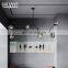 HUAYI Hot Seller All Iron Black Indoor Restaurant Modern Nordic Simple E27 40W Bulb Chandelier
