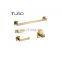 China home Wall mounted golden 4-piece hardware set towel bar holder 304 stainless steel accessory bathroom fittings shower gold
