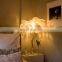Hotel Decoration Stand Lighting Copper Resin Tree Ostrich LED Feather Floor Lamp