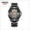 2020 NIBOSI 3D Skull Men Watch Brand Luxury Steel Quartz Men Watches Waterproof Retro Fashion Gold Black Clock Relogio