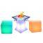 led bar chairs restaurant club furniture mesa led led counter stool coffee shop chair cube