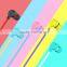 colorful earphone 3.5MM plug with microphone