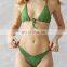 Hot Sale Sexy Crochet Bikini High Cut Thong Brazilian High Cut Leg Bathing Suit Vietnam Supplier Cheap Wholesale