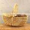 High Quality Weave Rattan Picnic basket braided wicker Storage basket with Handle ecofriendly Wholesale Supplier