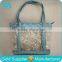 Promotion Clear PVC Beach Bag Transparent Clear Pvc Beach Bag With Stripe Satin Trim