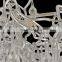 hotel lobby rain drop tree branch pendant light modern luxury glass chandelier