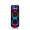 40W Portable Wireless Speaker with Double Subwoofer Heavy Bass FM Radio, Microphone, Lights, Remote, EQ Mode