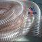 PU steel wire hose food grade Polyether type plasticizer-free tubeSuction sawdust material conveying pipe