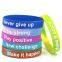 Factory Price Rubber Bracelet Camouflage Printing Motivational Custom Silicone Wristband