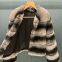 High-end OEM Service Luxury Chinchilla Fur Real Fur Imported Rex Rabbit Fur Coat for Women in Winter