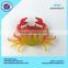 New developed colorful plastic growing hatching crab toys crab toys for children educational game