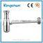 New sanitary ware basin accessories bottle trap chrome plated brass waste sink siphon(J281-A)