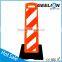 reflective durable plastic elastic post