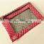 Osini custom 3D Diamond pattern 3-Ring binder with mesh window cosmetic / pencil / zipper bag for girls & office