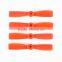 Orange 2 Pairs 4045 Bull Nose Strengthen Plastic CCW CW Props Propellers