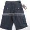 Boy's cheap 100%cotton stock apparel washed cargo shorts