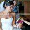2015 Korea Style Snake Chain Clear Crystal Flower Hairband Bridal Hair Accessories