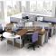 Open Office Cubicle 4 seats Workstation Commercial Staff desk with cabinet (SZ-WS273)