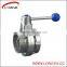 stainless steel male threaded butterfly valve