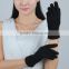 black color beautifully hand crafted lady Wool Gloves with lace decoration